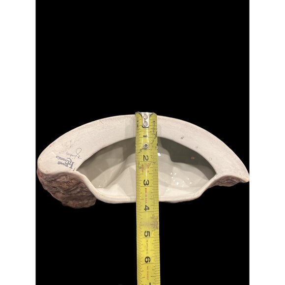 Vintage Glittery Winter Ceramic Bisque Carriage Houses‎ Marked Howell Ceramics - Picture 12 of 12